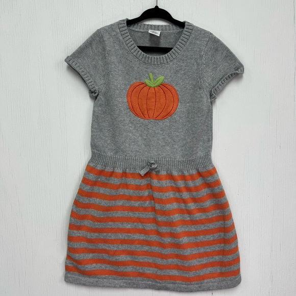 Gymboree Other - Gymboree Girls Pumpkin Fall Halloween Sweater Dress Size 7